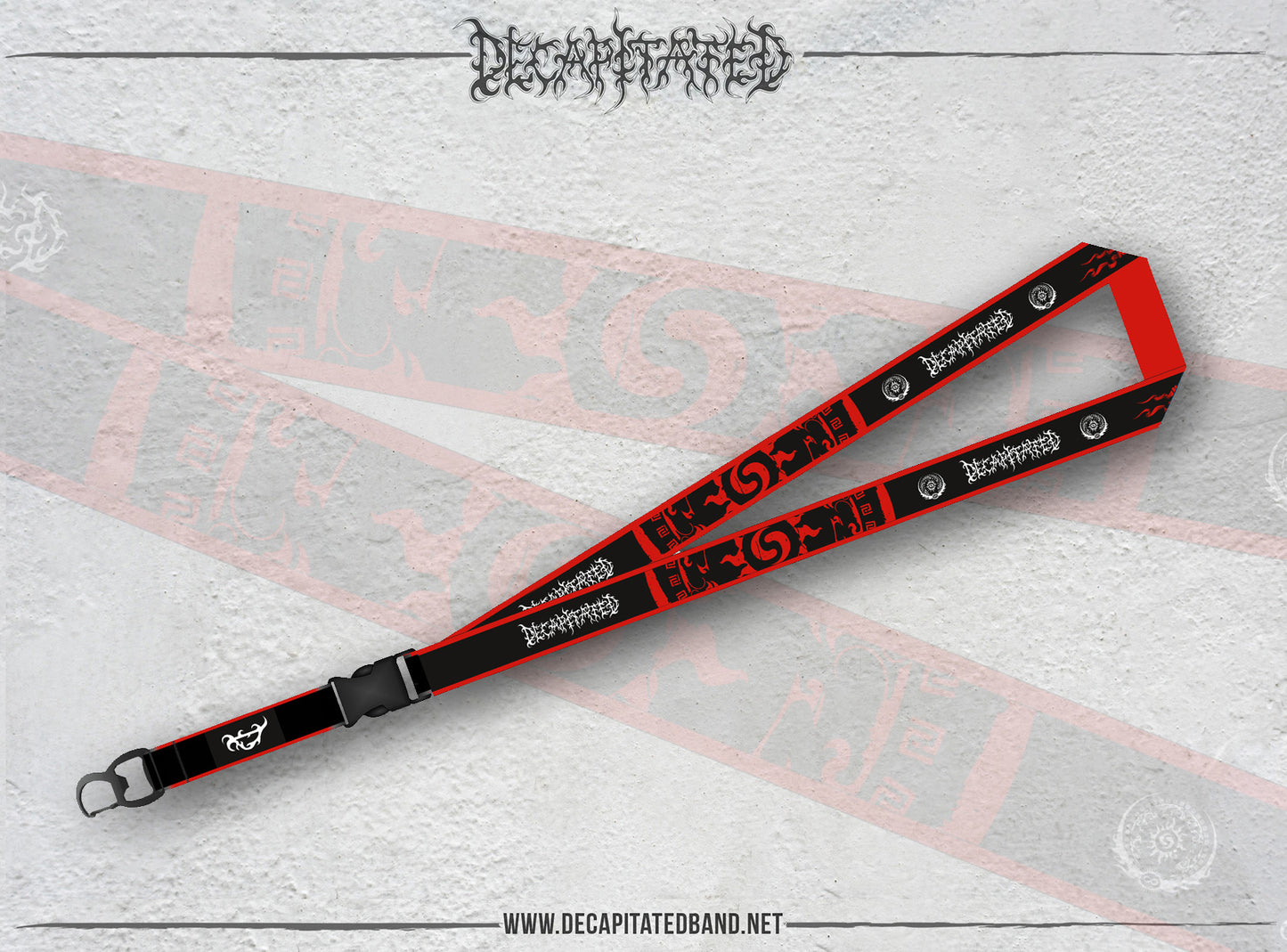 DECAPITATED LANYARD with bottle opener