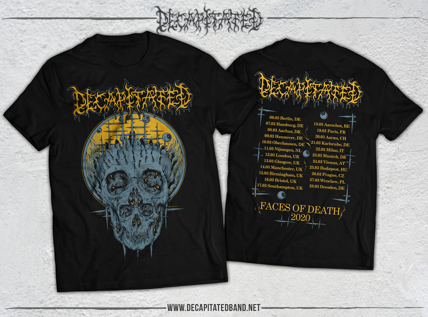 T-shirt Faces Of Death (DATE BACK)