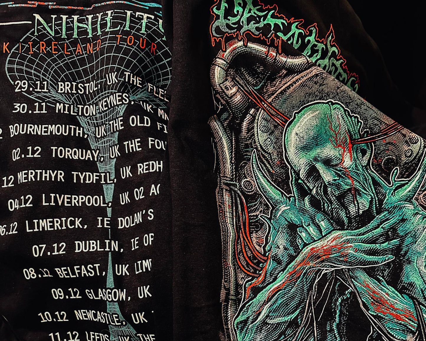 NIHILITY UK/IRE/EU TOUR T-SHIRT 2023/2024 - limited quantities