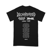 Load image into Gallery viewer, Rising Merch FACES OF DEATH official tour t-shirt (TOUR LEFTOVERS)
